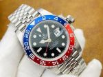 VRS Factory ROLEX GMT  3186 Movement 904L Steel Black Watch